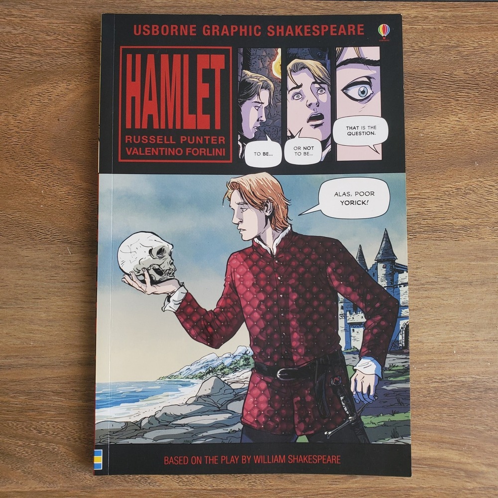 Hamlet Graphic Shakespeare Novel by Punter & Forlini Comic Book Usborne
